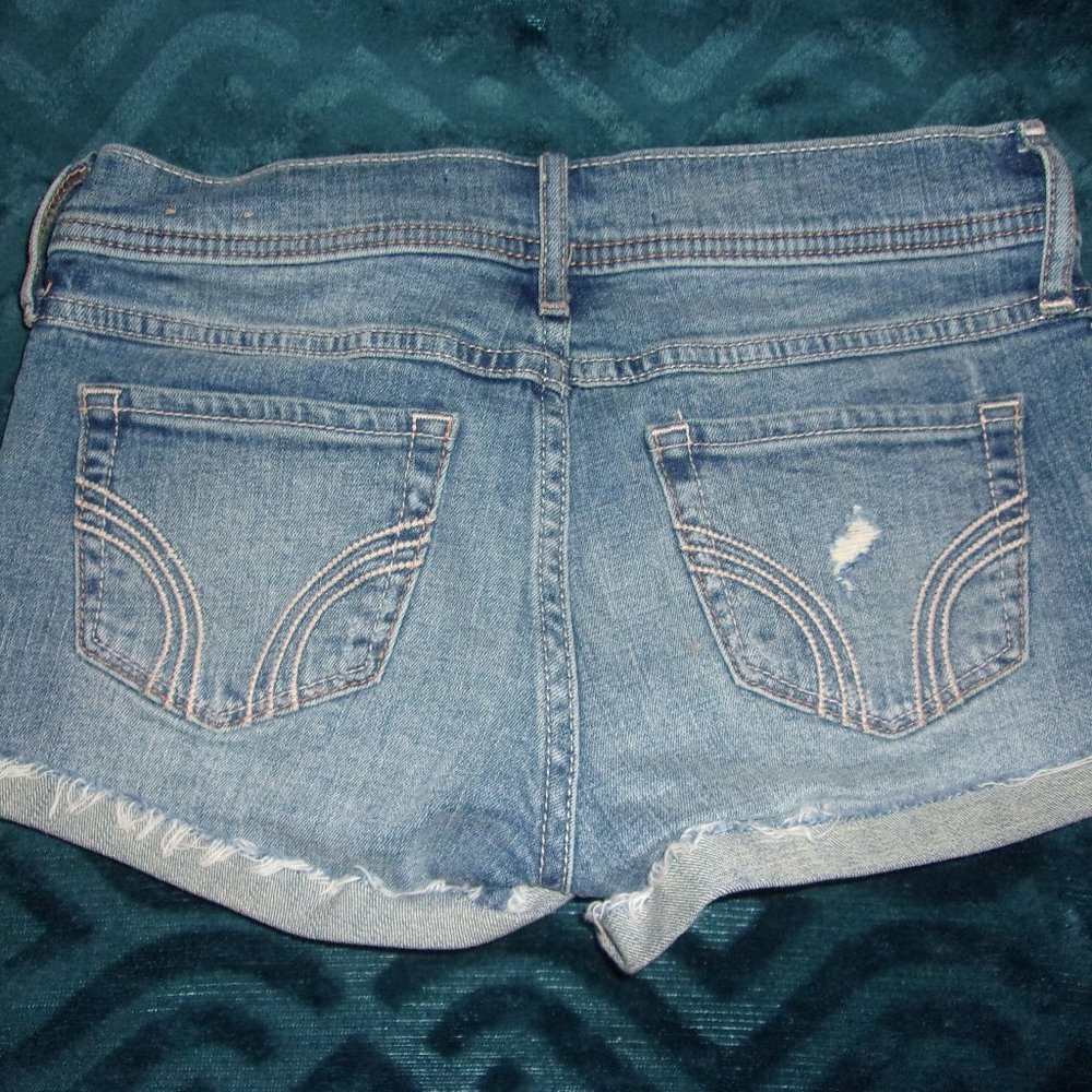 Low Rise Denim Short-Shorts - Picture 3 of 5